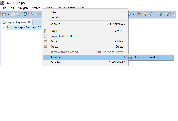 creating a new java project