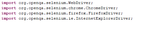import required classes and packages